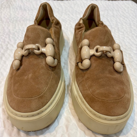 SOFTWAVES Suede Loafers Sz 40 (9-9.5) Women’s GUC Crazy Comfort & Gorgeous! 🤎🌟 - Picture 4 of 9